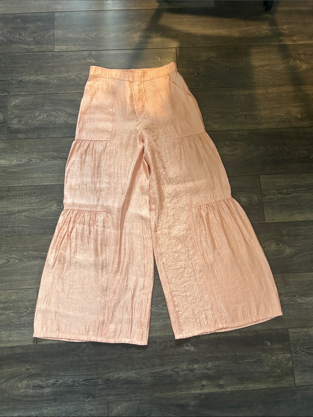 Current Air Peach Elastic Waist Relaxed Pants